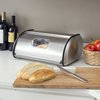 Hds Trading Stainless Steel Bread Box, Silver ZOR96015